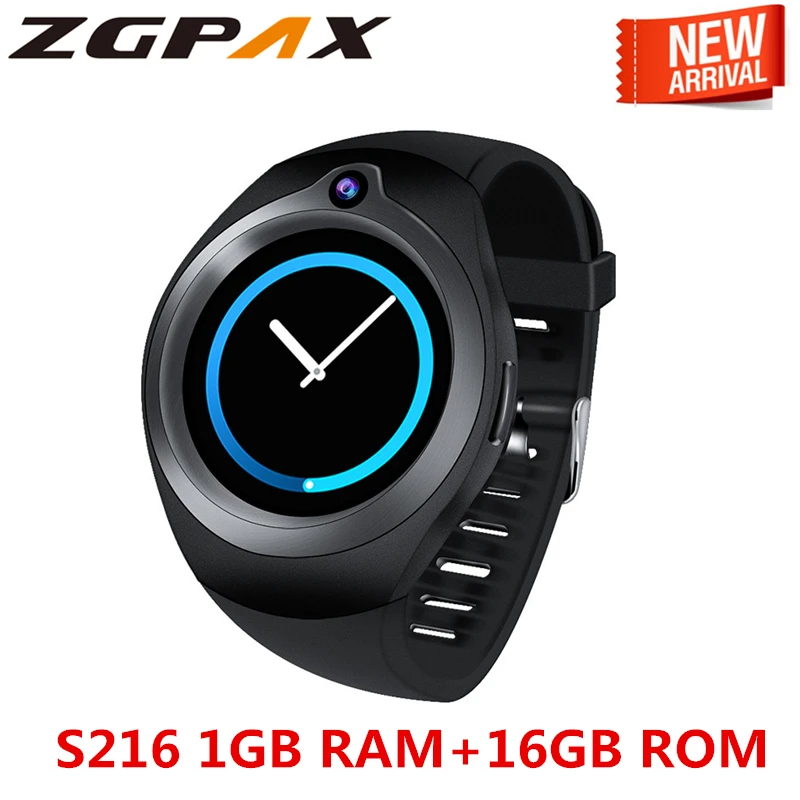 ZGPAX gps Смарт-часы S216 Поддержка Bluetooth Wi-Fi 3g Android 5 1 MTK6580 Фитнес трекер сердечный ритм
