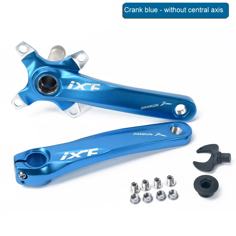 blue Велосипедный шатун IXF 104BCD CNC Untralight Звездочка горный велосипед с BB кривошипно рифленый диск Mtb части велосипеда - Цвет: blue