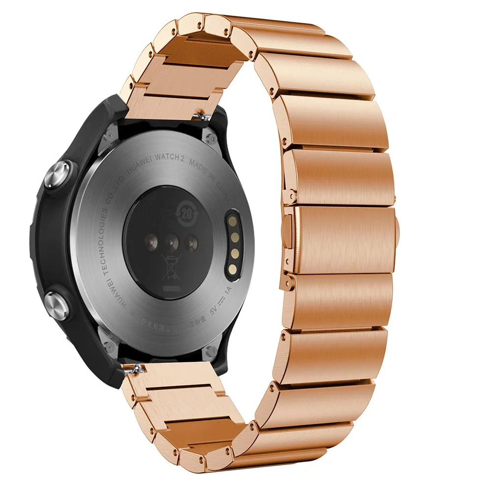 20 мм роскошный браслет из нержавеющей стали для huawei Watch 2 ремешок браслет металлический ремешок для часов для huawei аксессуары быстрый выпуск