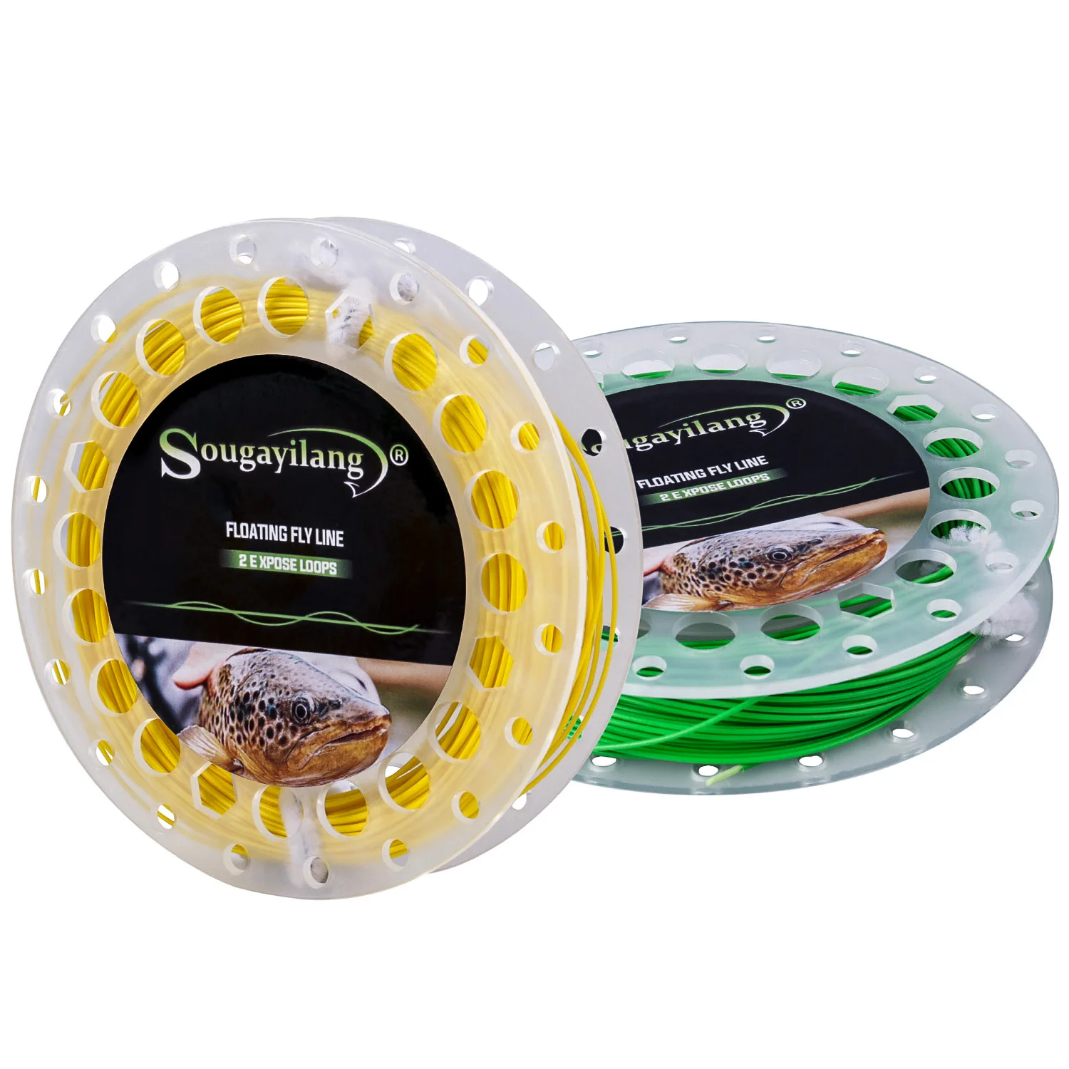 Sougayilang 2 E Xpose Loops Fly Fishing Lines 100FT/30 5 M Плавающие лески для рыбалки Вес вперед WF4F WF5F WF6F