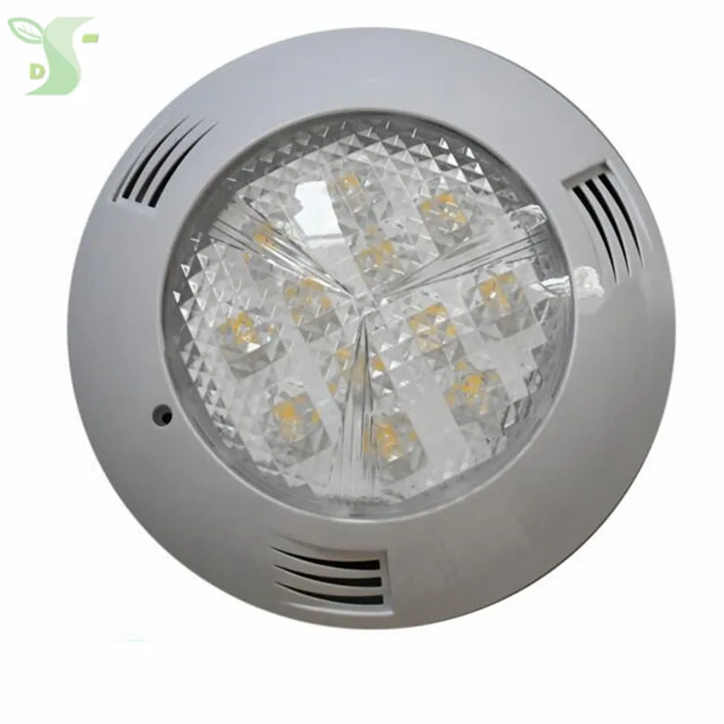 

led swimming pool light IP68 AC12V 24V RGB underwater Lighting 27W D260*H60mm with Remote Controller Luz de la piscina