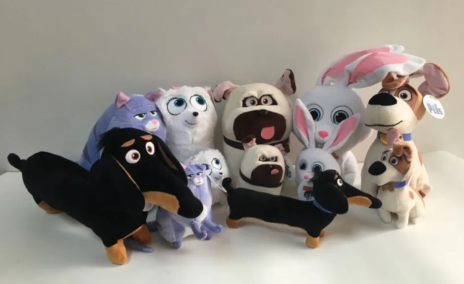 Фильм Тайная жизнь домашних животных снежный шар Duke Max плюшевые игрушки мягкие