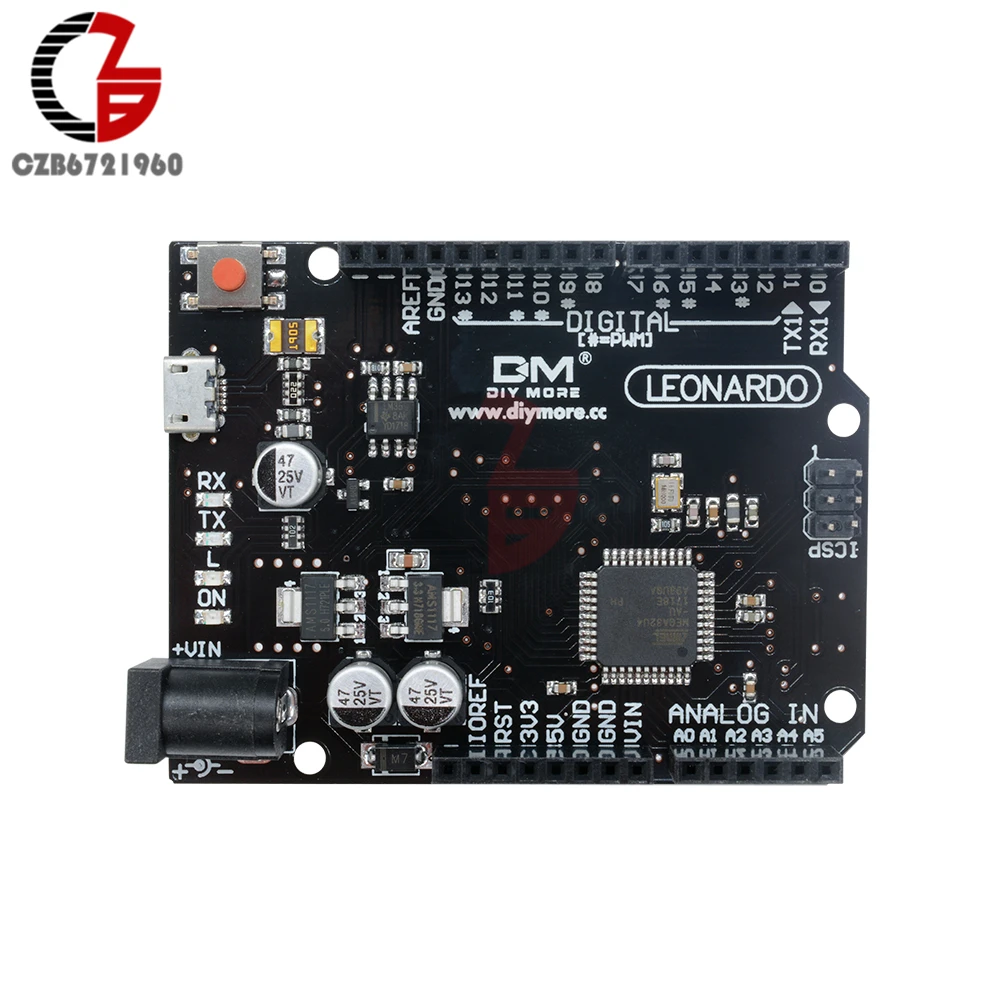 Умная электроника DC 5 в цифровой Леонардо R3 Atmega32u4 PVM макетная плата аналоговый