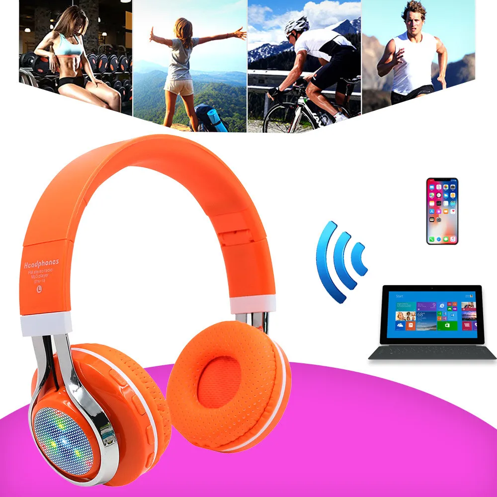 Беспроводные наушники Bluetooth 4,1, гарнитура с шумоподавлением, наушники и радио, музыка, игры, музыка, подарок, чат