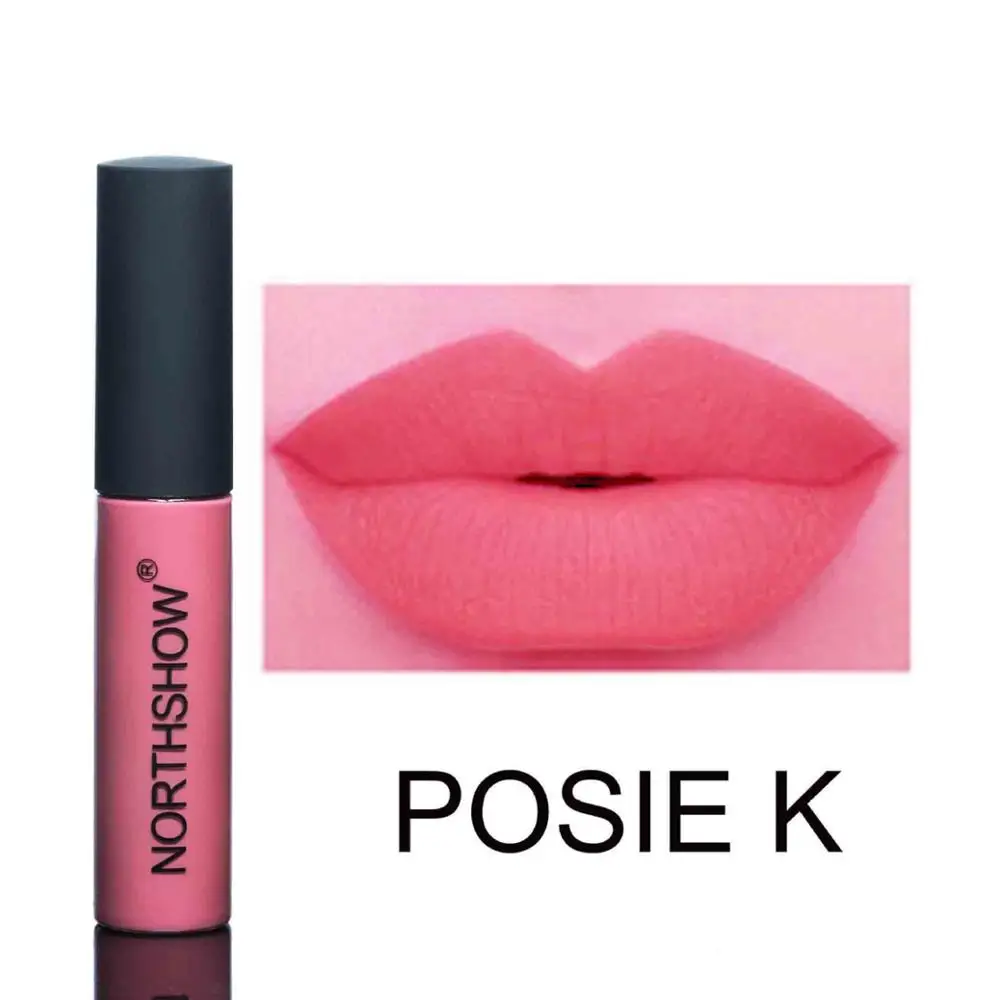 posie k Новинка, 12 цветов, брендовые увлажняющие пигменты, блеск для губ, матовый блеск для губ, стойкий водостойкий, сексуальная жидкость цвета "нюд", губная помада, матовая помада для губ - Цвет: posie k