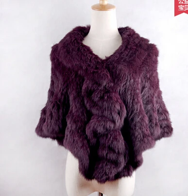 Новинка 2020 вязаная меховая верхняя одежда из кроличьего меха с рукавами летучая