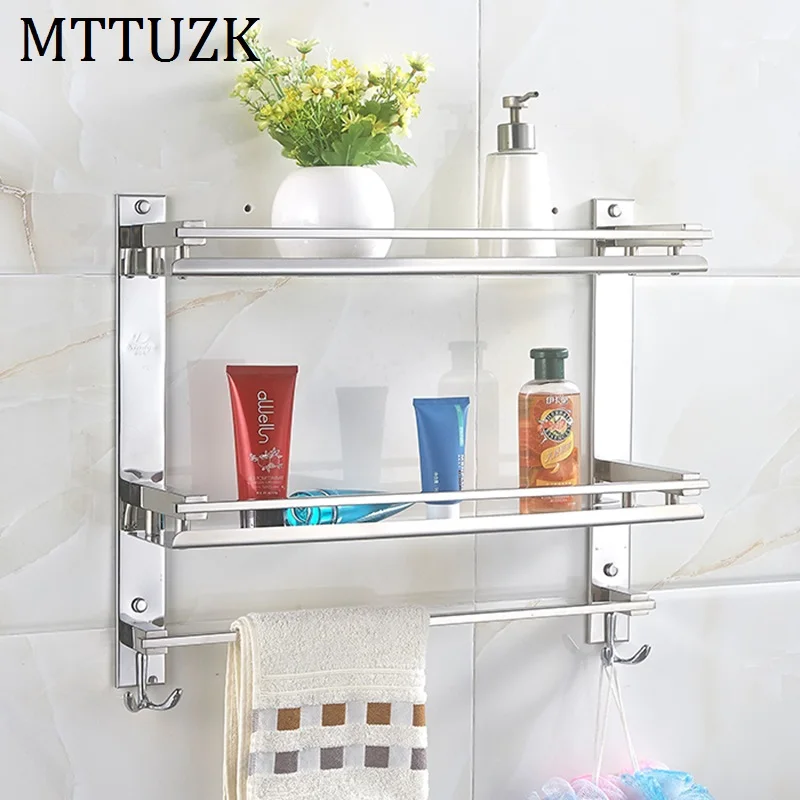 Стеллаж MTTUZK для ванной комнаты сделай сам 304 дюйма из нержавеющей стали