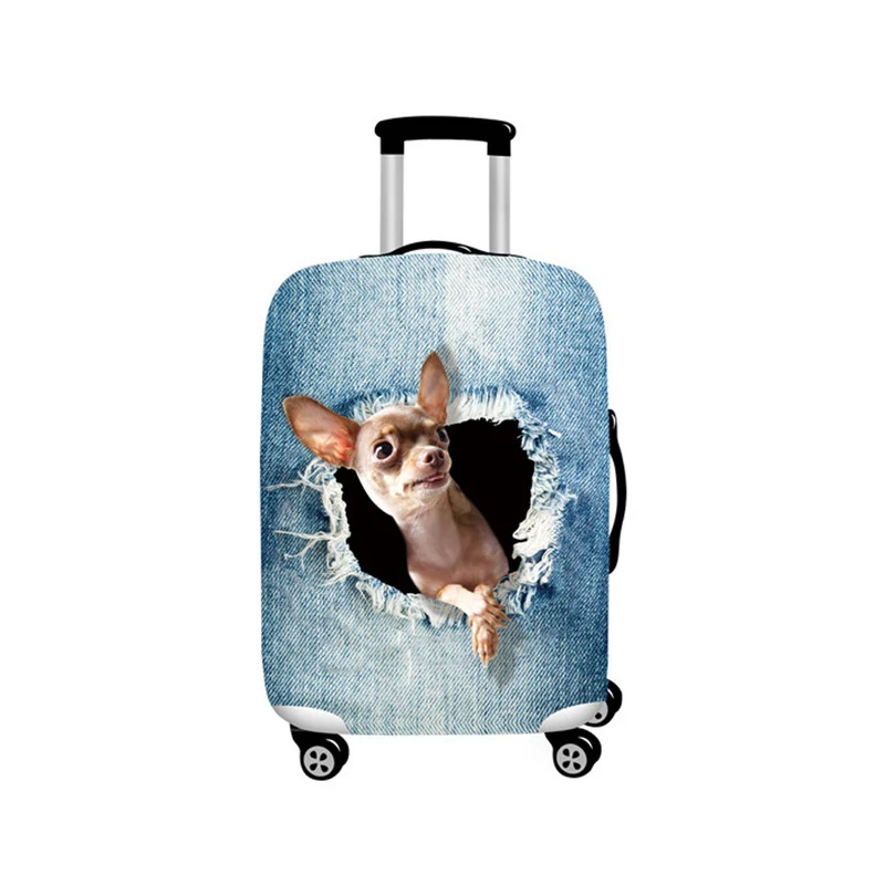 F Luggage Cover SEREQI кошка собака путешествия багаж чехол для 18-32 дюймов костюм чехол дорожная сумка защитный чехол для багажа чехол для защиты от пыли дорожные аксессуары - Цвет: F Luggage Cover
