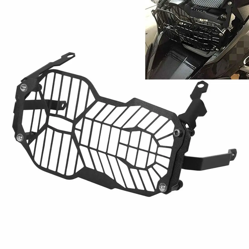 Мотоцикл серебро/черный фара гриль Защитная крышка для BMW R1200GS Adventure 13 16 14
