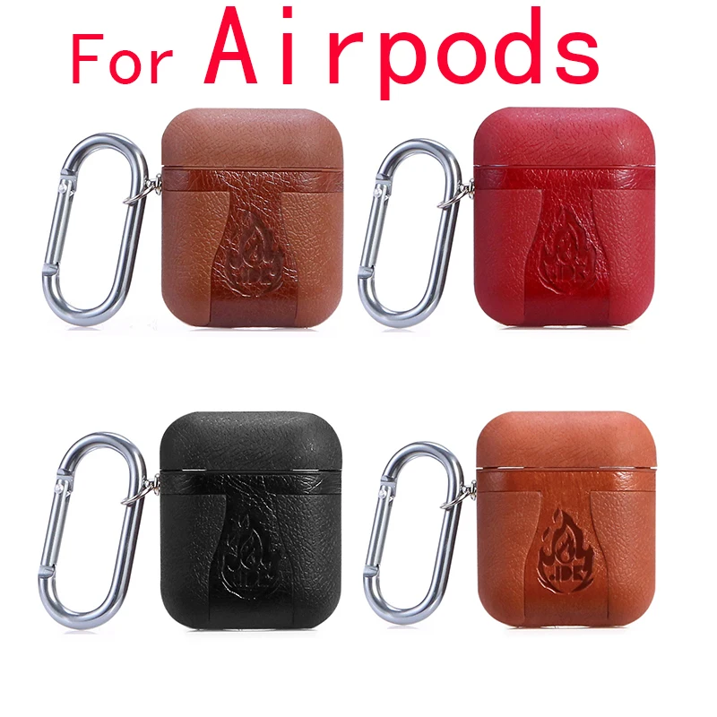 2 в 1 чехол для Apple AirPods беспроводные наушники Защитные чехлы Air Pods кожа + ТПУ Erpods