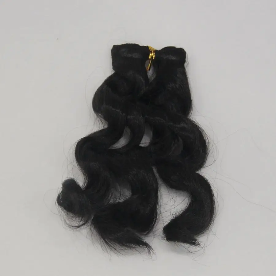 14 Парик для куклы короткий 15 см* 100 см кукольные волосы Diy трессы для 1/6 1/4 1/3 BJD ручной работы SD русские куклы ручной работы аксессуары - Цвет: 14