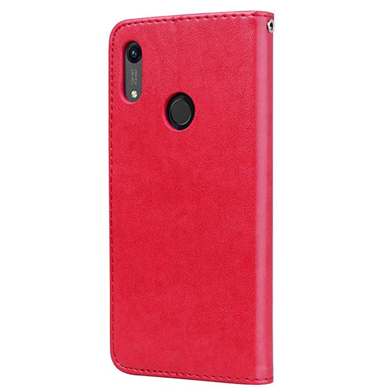 Кожаный чехол для Huawei чехол-книжка с бумажником из материала под кожу Y 6 Y6 Prime 2019 |