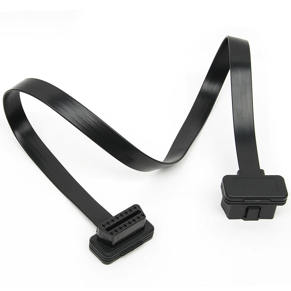 KWOKKER Универсальный 16-контактный OBD2 плоский + тонкий как лапша OBD кабель ELM327