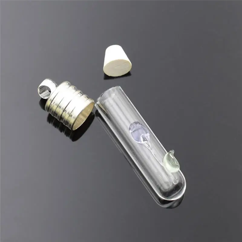 light purple 5 штук розовые бутоны цветок Три-dimensio стеклянный флакон кулон имя или мелкое художественное Стеклянное Ожерелье Подвеска в виде сосуда ремесло materia подвески - Окраска металла: light purple