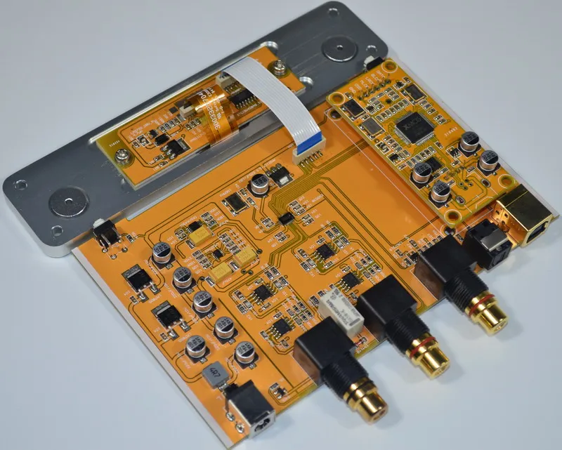 Готовый ES9038Q2M волоконный коаксиальный XMOS208 USB вход, DAC декодер светодиодный экран HiFi ЦАП поддерживает DSD Новинка
