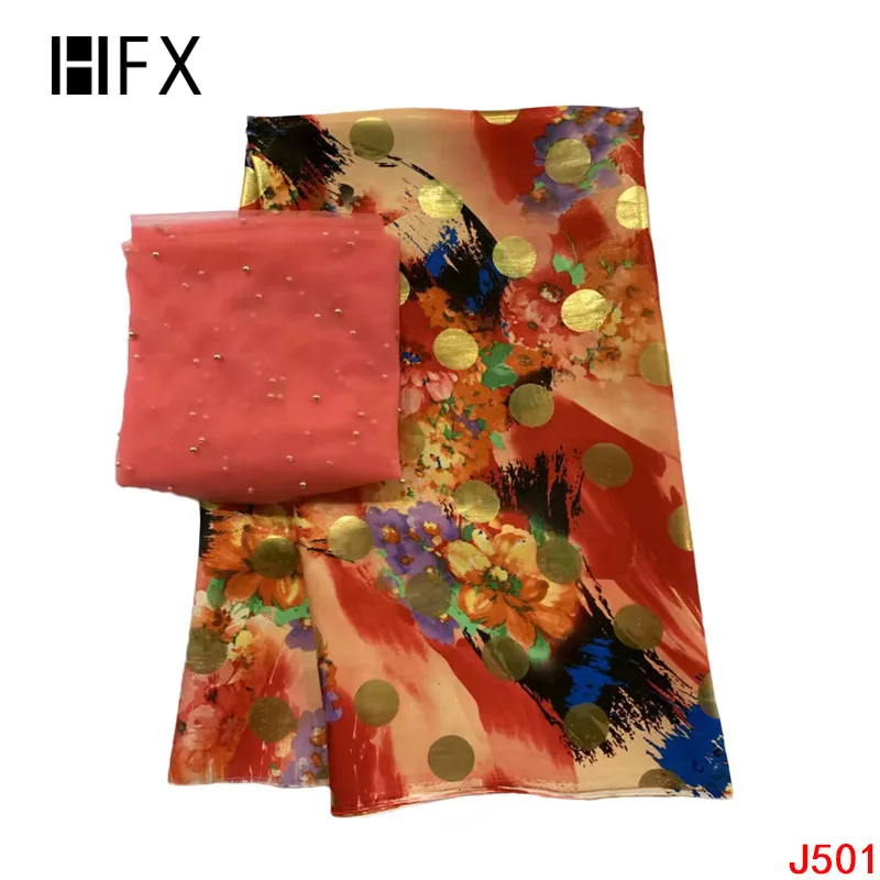 HFX Африканский Джордж Ткань Высокое качество индийский винно красный шелк
