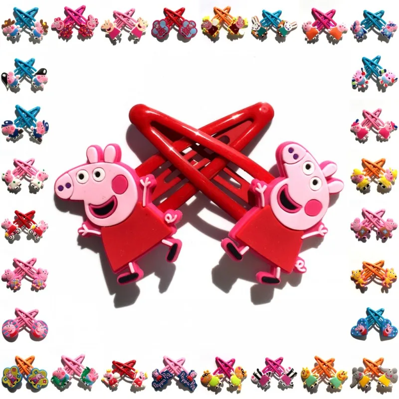 Mixed all pigs Смешанные 50 пар с Микки Маусом Минни волос заколки для волос аксессуары для детей Детская одежда для девочек Симпатичные шпильки детские заколки для волос заколка для волос - Цвет: Mixed all pigs