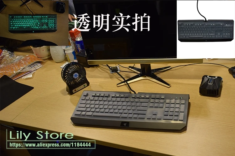 Чехол для клавиатуры razer BlackWidow Ultimate Stealth для настольного ПК, водонепроницаемый пылезащитный прозрачный защитный чехол для клавиатуры