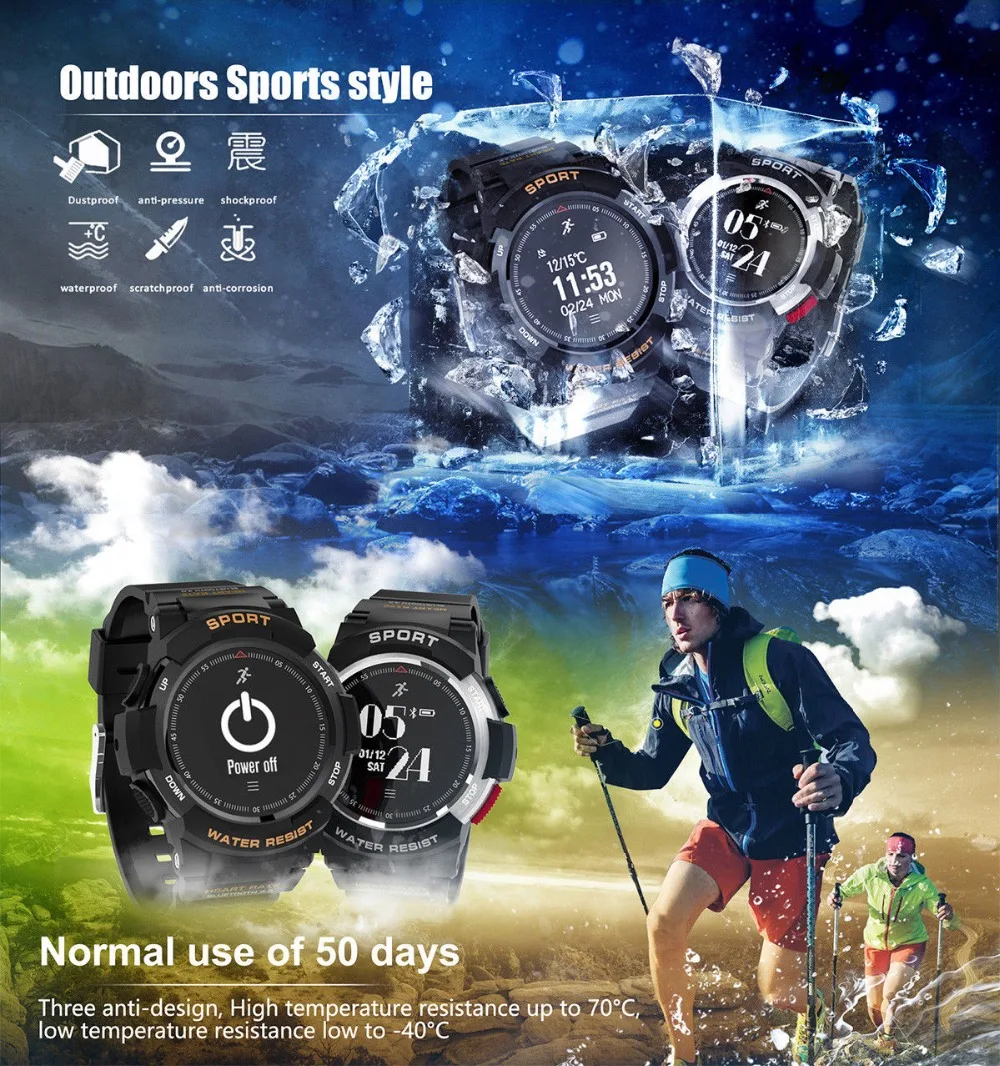 Умные часы Timethinker F6 мужские Reloj Deportivo спортивные умные монитор сердечного ритма