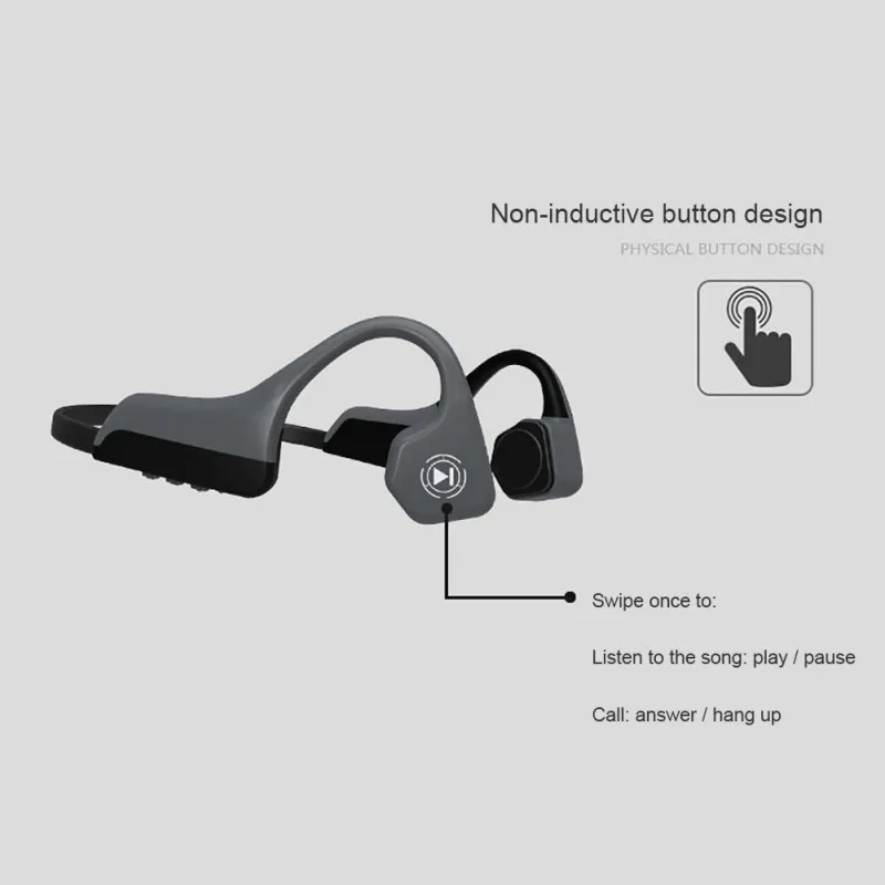 Наушники V8 с костной проводимостью беспроводная гарнитура Bluetooth 4 1 спортивные