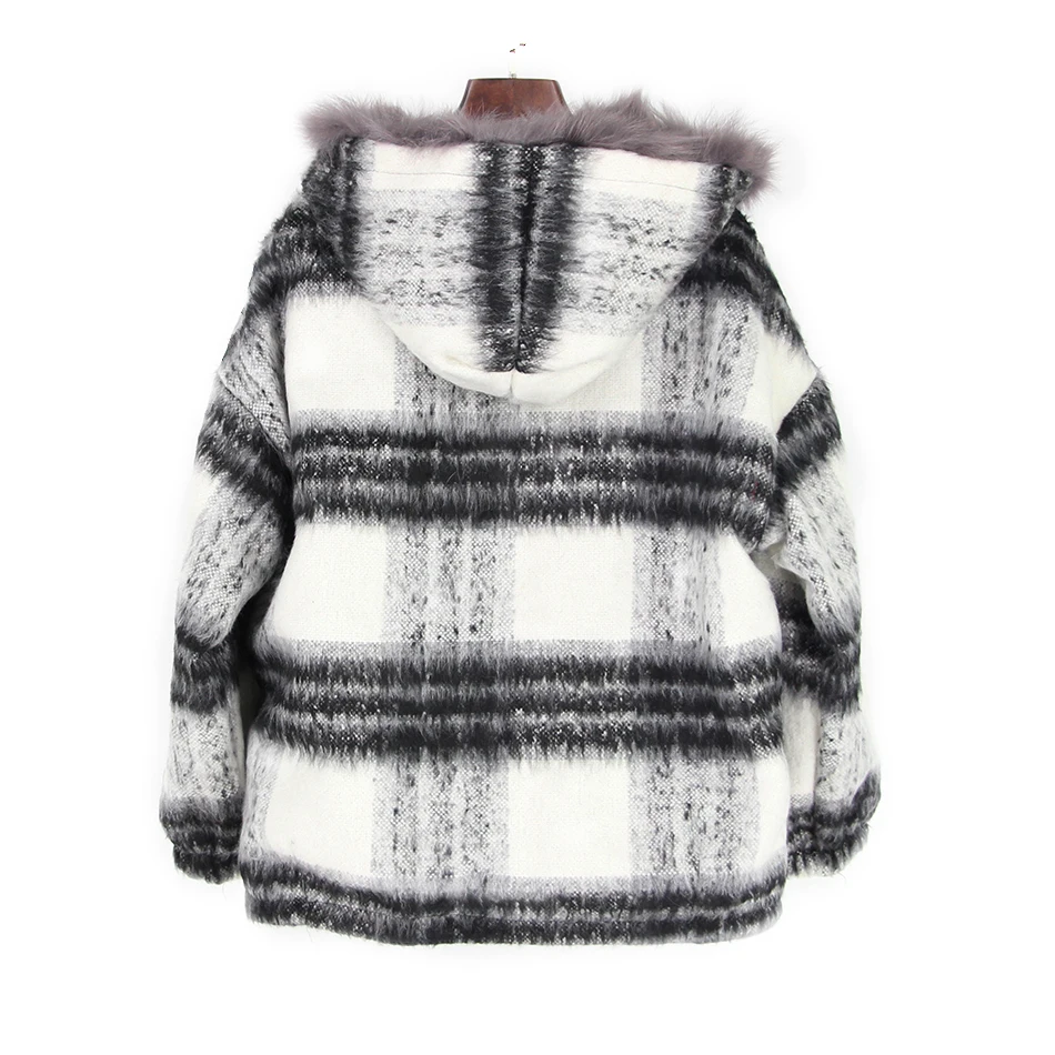 OFTBUY Мода 2017 г. зимняя куртка для женщин пальто из натурального Лисьего Мех