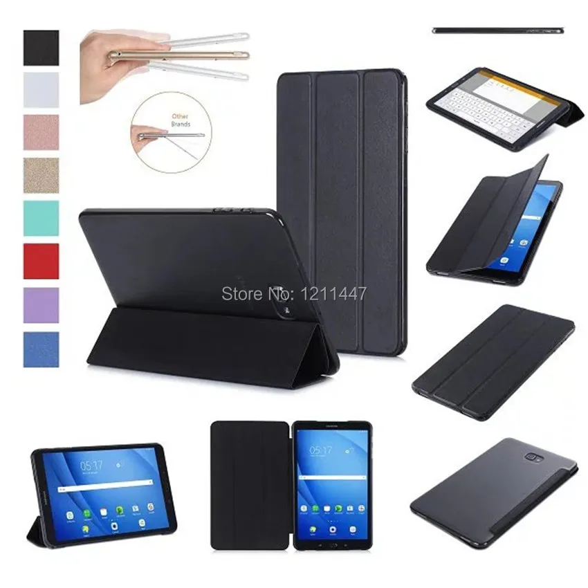 Чехол для Samsung Galaxy Tab A a6 10 1 2016 T585 T580 умный чехол из ПУ кожи планшет + пленка ручка |