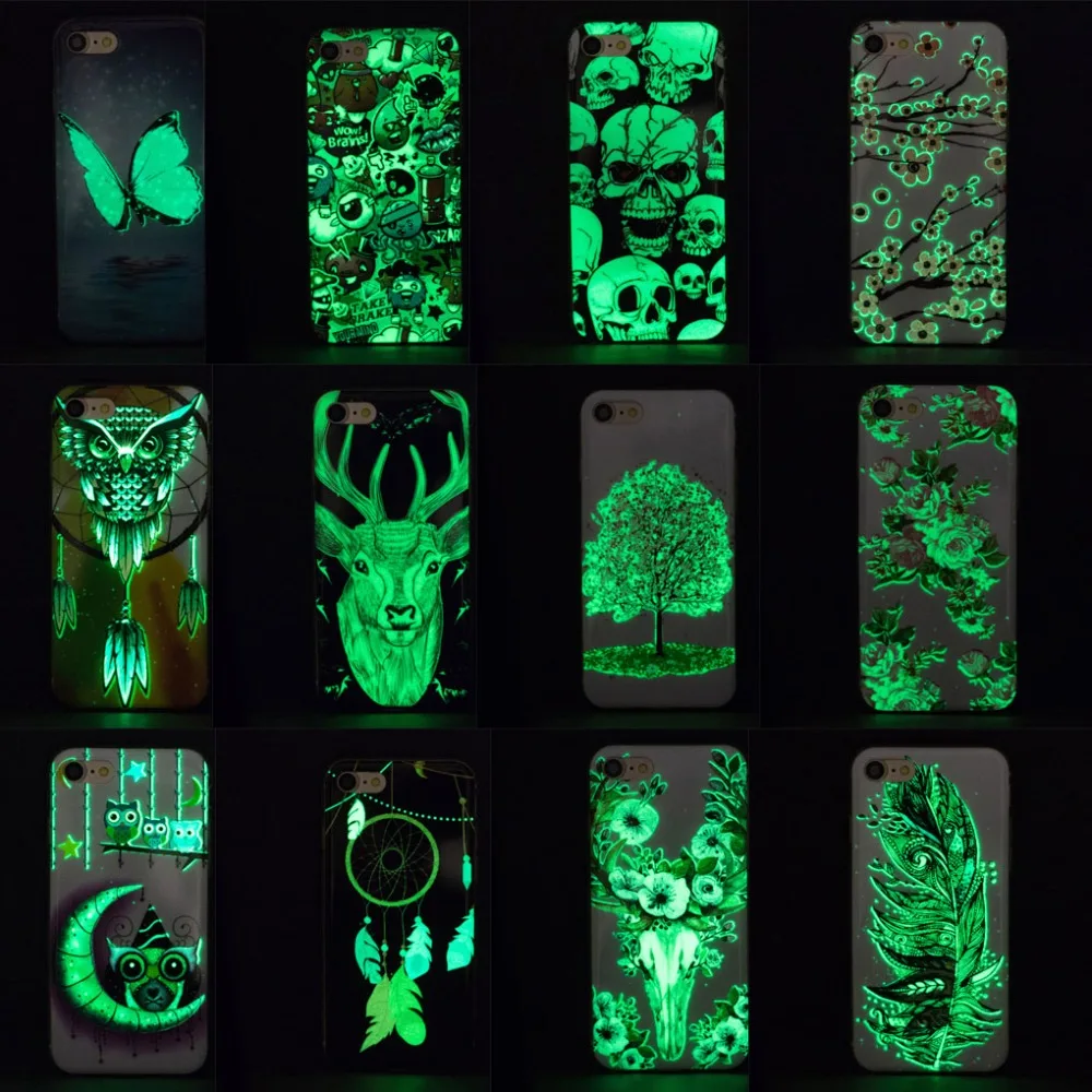 Saturcase красивые светящиеся ультра тонкий мягкий силиконовый чехол для телефона