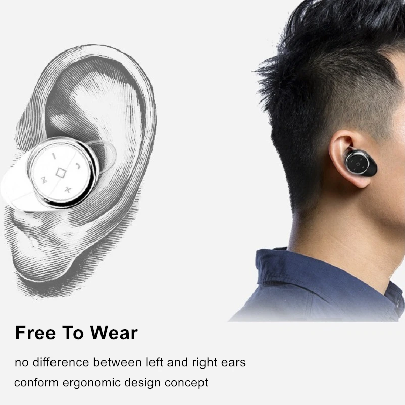 YPAY T5 Bluetooth одна гарнитура Беспроводной регулятор громкости спортивные маленькие