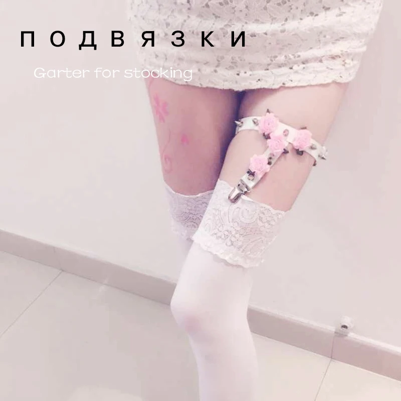 Мода харадзюку подвязки ремни одна линия ноги жгут 2015 плюс размер ручной работы