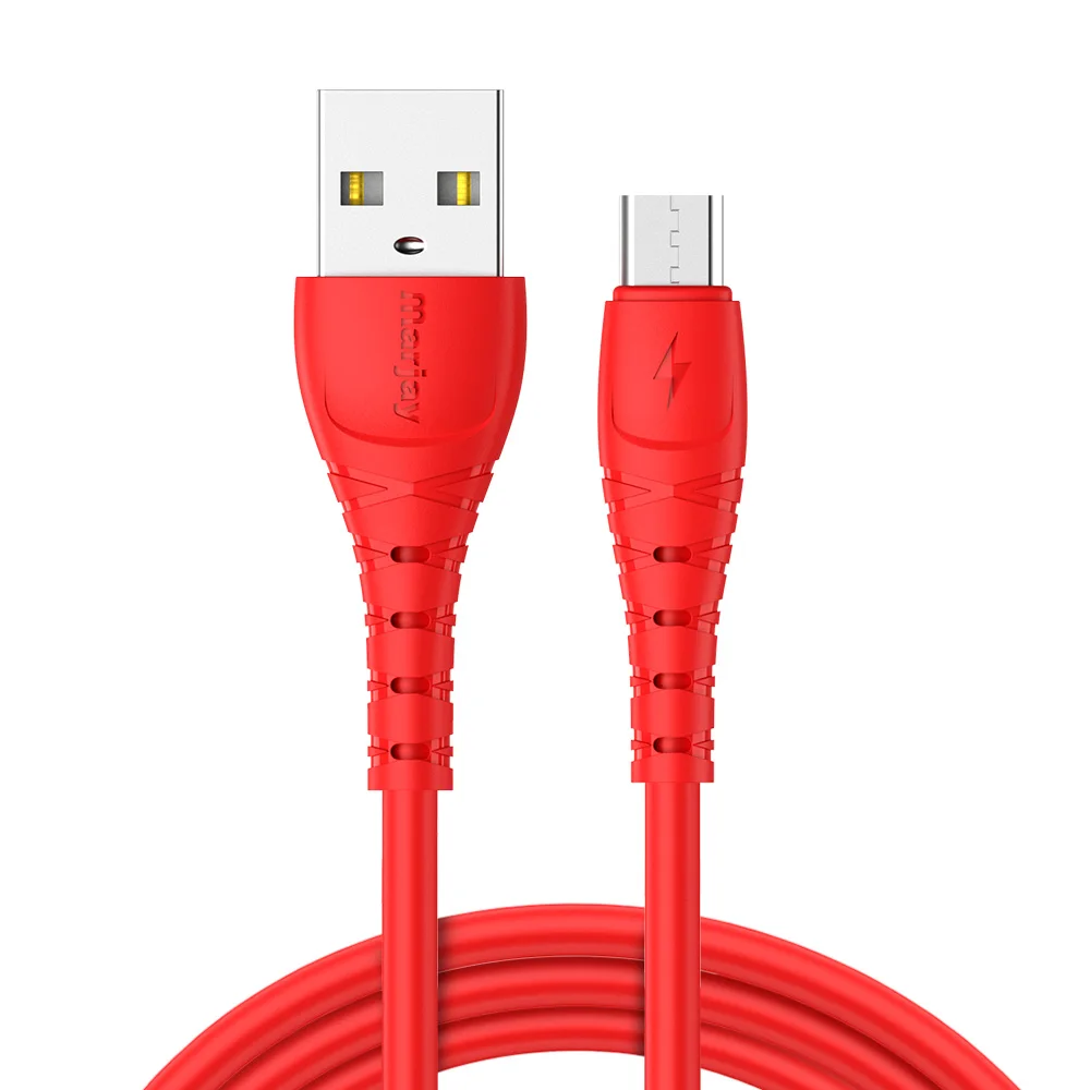 Marjay Micro USB кабель 2.4A провод для быстрого заряда для Xiaomi mi2 Redmi кабели для мобильных телефонов USB зарядное устройство кабель шнур для samsung S7 J6