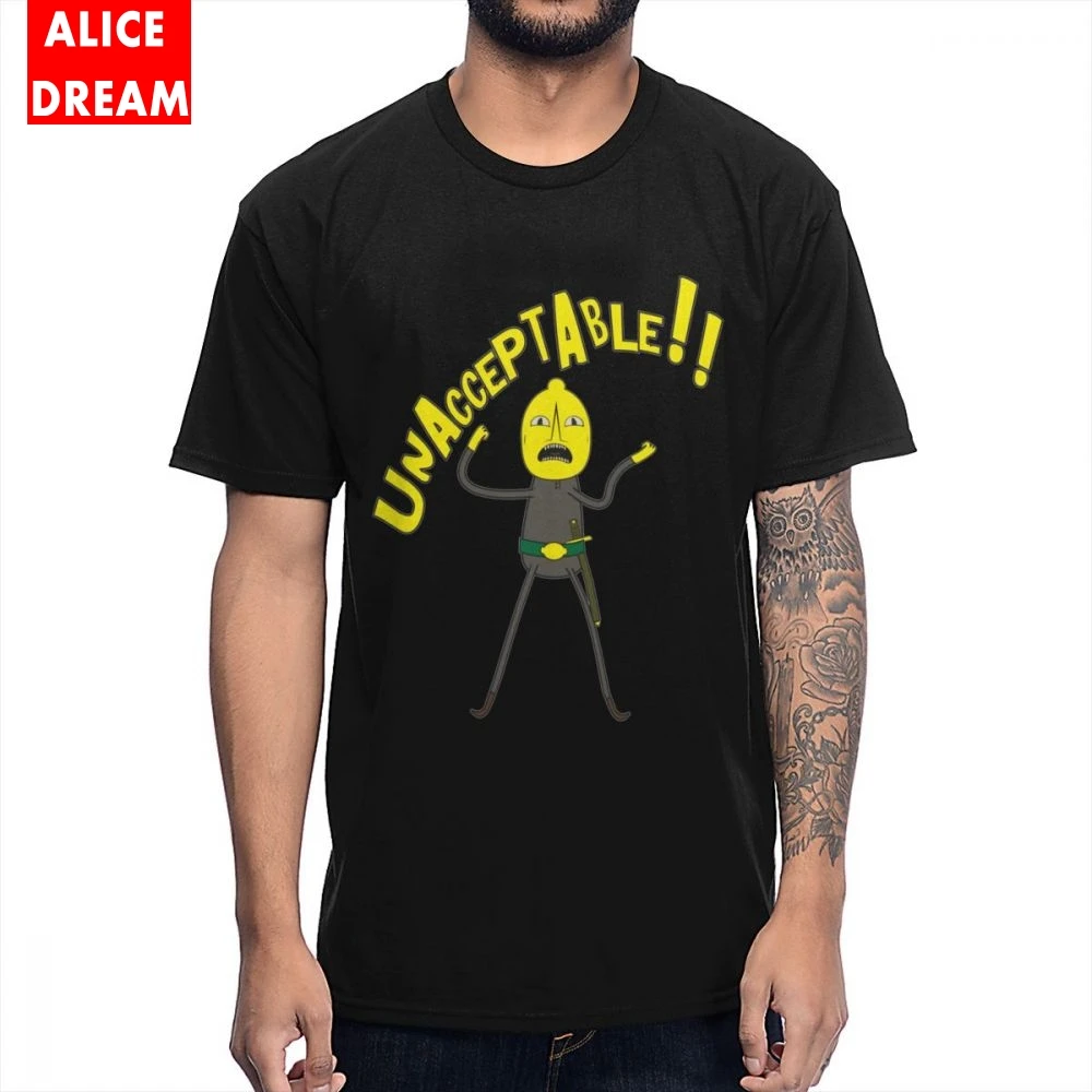 Футболка рок-н-ролл Adventure time Earl Of Lemongrab футболка высокого качества хлопковая