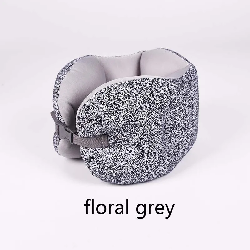 floral grey Универсальная удобная мягкая u-образная подушка для путешествий офисная Подушка спальные аксессуары - Цвет: floral grey