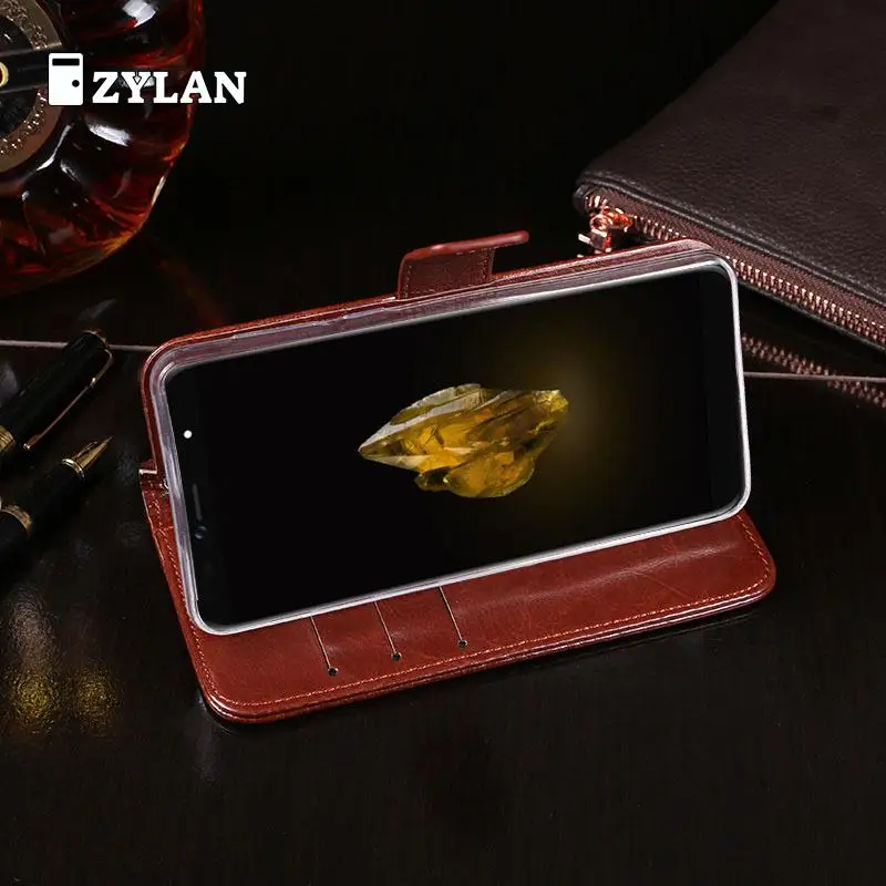 ZYLAN 100% Новый Винтажный Бизнес Флип вверх и вниз кожаный чехол для Leagoo M9 Pro/w