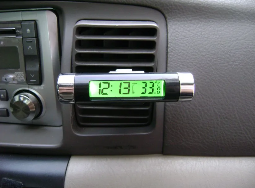 (Заказ 2 лота 25%) ЖК модные светящиеся Цифровые Автомобильные настольные часы с