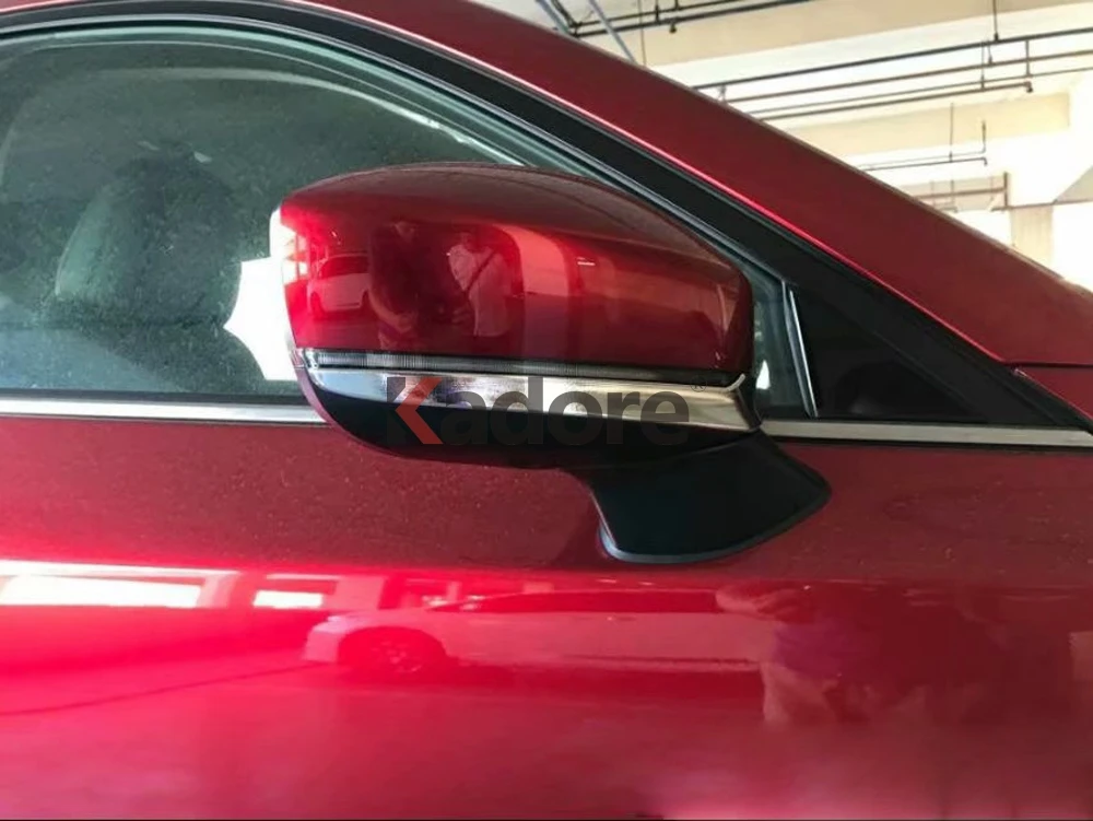 Для Mazda CX5 CX-5 KF, автомобильные накладки на зеркало заднего вида, наклейки с блестками, внешние автомобильные аксессуары, 2 шт