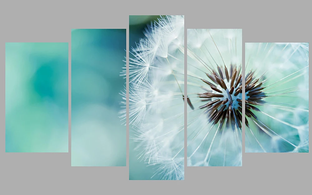 

Beautiful Dandelion Painting Poster Print Scandinavian Canvas Painting Colorful Wall Art Picture Home Decor