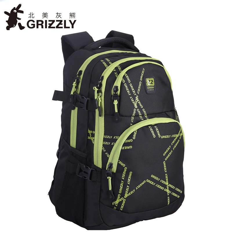GRIZZLY Модные мужские нейлоновые рюкзаки повседневные водонепроницаемые школьные