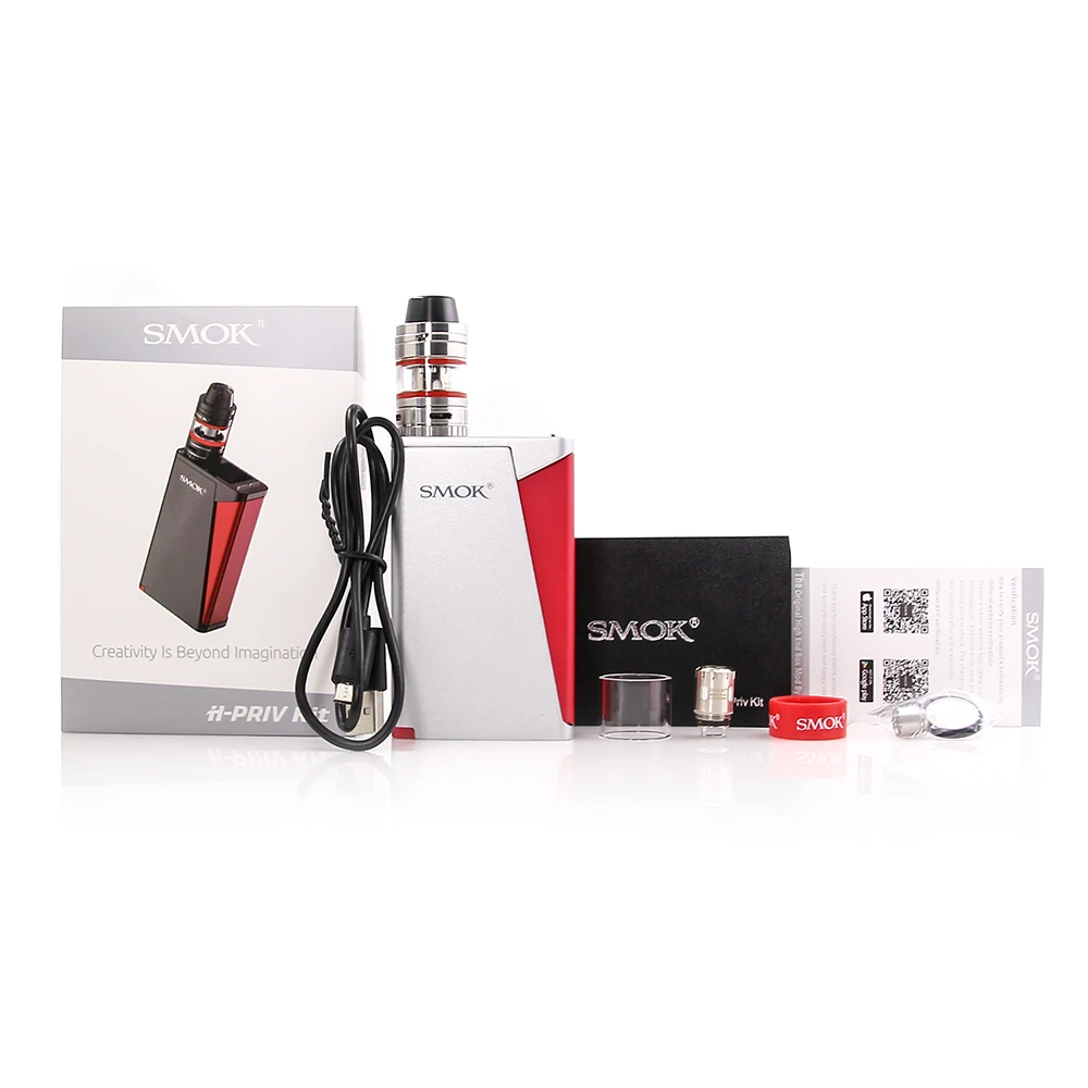 100% Оригинальный Smok H-PRIV стартовый комплект с микро TFV4 испаритель smok 220 Вт H PRIV TC мод