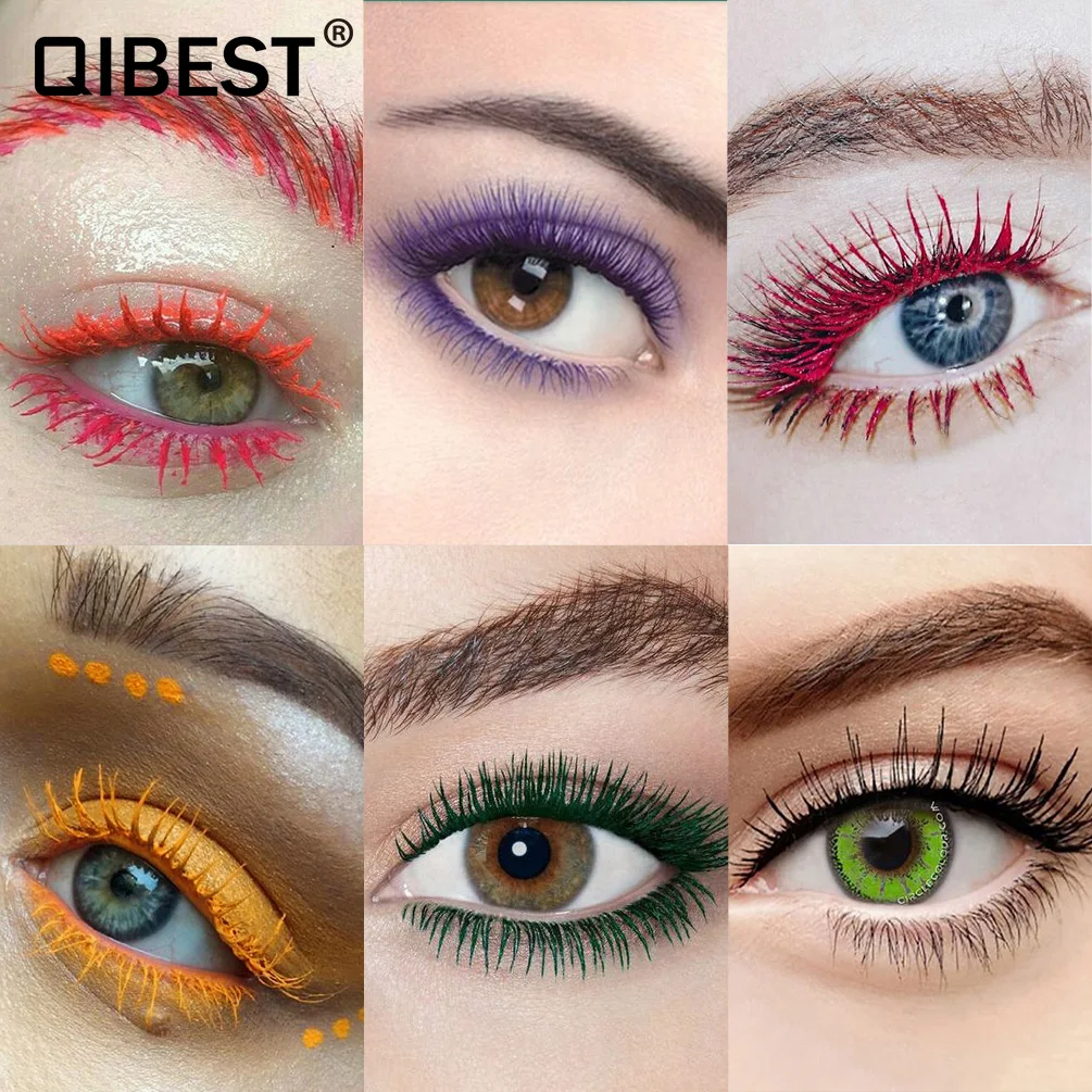 Hotest цветная тушь для ресниц водостойкий быстро сохнущий ресницы завивка