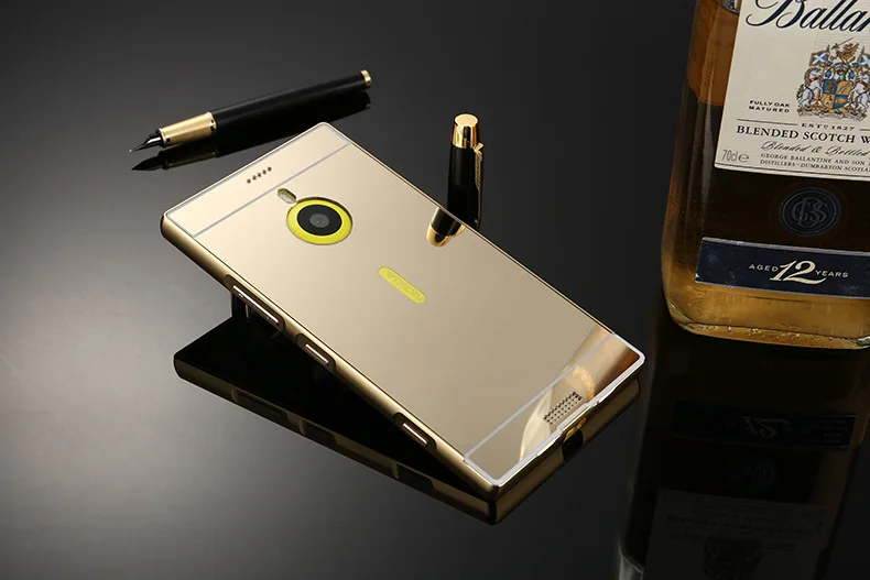 Зеркальный чехол для Nokia Lumia 535 640 640XL 630 635 Роскошная алюминиевая акриловая