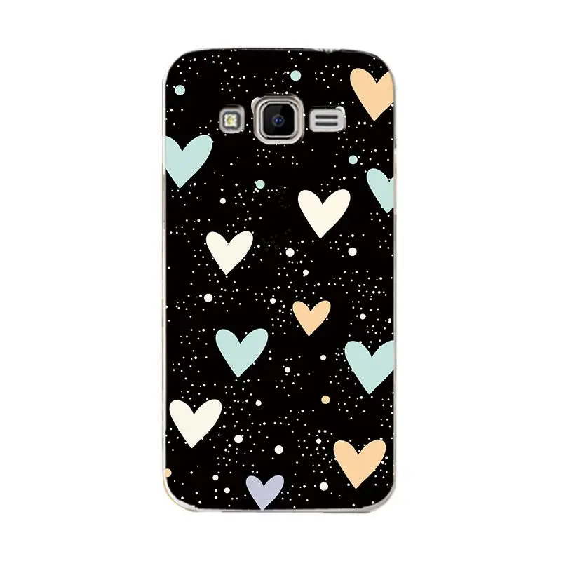 W84 Love Heart Capa For Samsung Galaxy Core Prime G3608 Cases Cover G360 G3606 G3608 G3609 G361F G360H G360F G361H Star Phone Bags - Цвет: W84