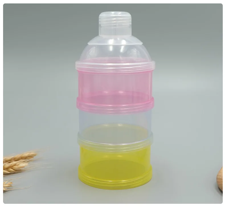 1PCS 3 Layer Travel Portable Storage Box For Infant Baby Milk Powder Formula Dispenser Food Container Feeding |