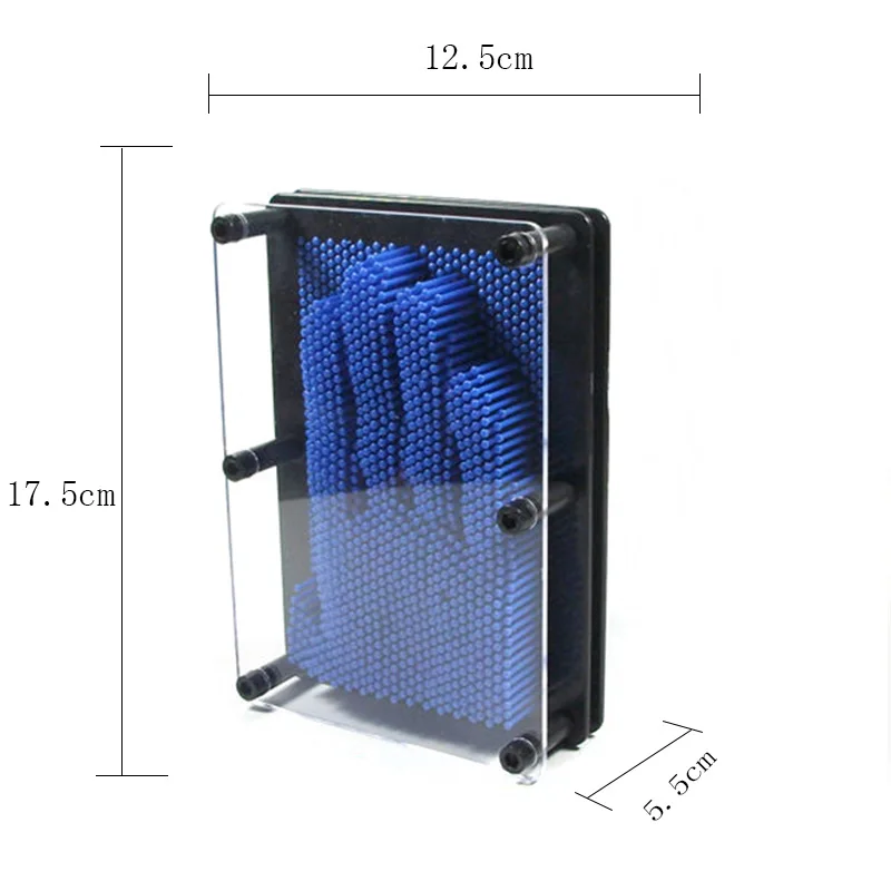 Blue ( 17.5 cm ) 6 цветов пластиковый рисунок лица 3d клон забавная игрушка для розыгрыша детские игрушки ручная форма игрушка ручная печать лицо Пальмовая модель подарки новое поступление - Цвет: Blue ( 17.5 cm )