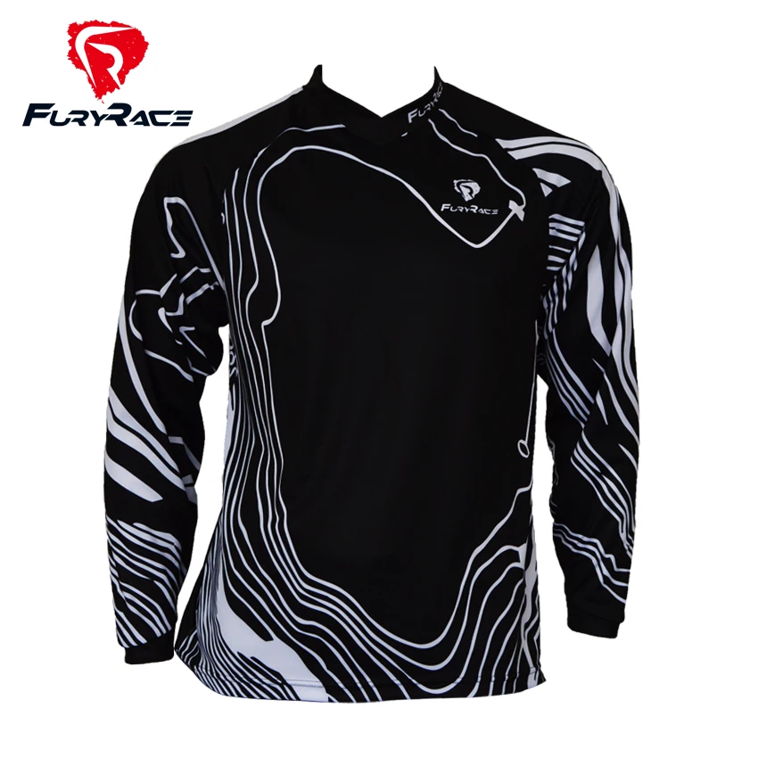 FURY Racing 2017 мотоциклетные велосипедные майки для мотокросса внедорожные черные