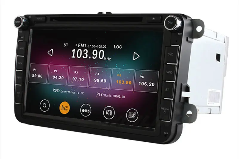 4 Ядра Android 5.1 Dvd-плеер Автомобиля Для VW Golf V 2003-2009 Volkswagen 6 Magotan Passat B6 Jetta X8 GPS Радио