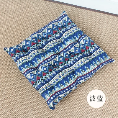 

Square Shape Handmade Floor Mat Chair Office Floor Cushion Pads Thicker Soft blending Seat Cushion Colorful Home Decor