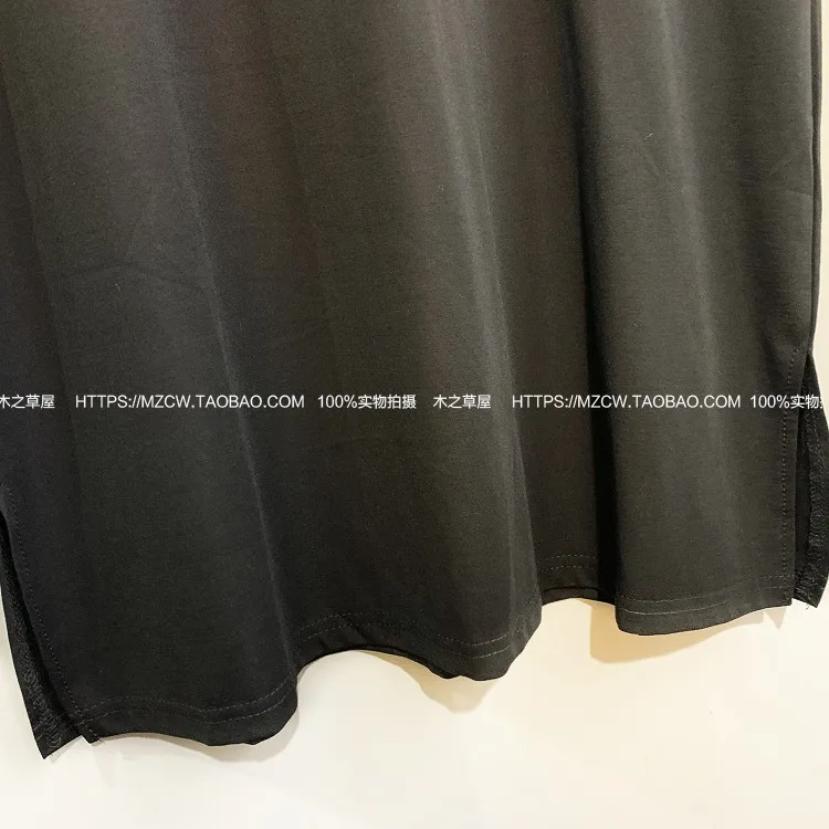 QING MO Women Black Sequin Dress Summer T Shirt Short Sleeve Knee-Length 2020 Hot ZQY1067 | Женская одежда