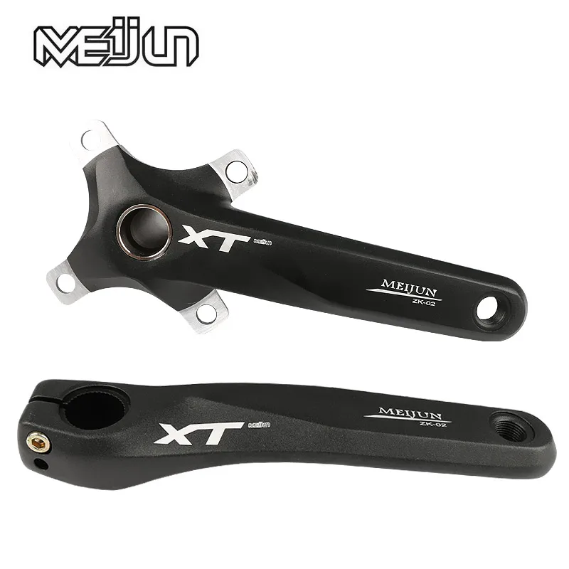 

MTB Cranks Bicycle Integrated Mountain Bike Hollowtech Crankset 104BCD Connecting Rods 170mm crank m610 590 crank fluted disc