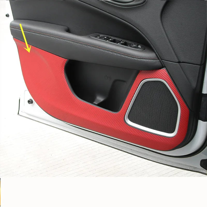 Защитная панель для дверей из углеродного волокна с защитой от ударов коврик