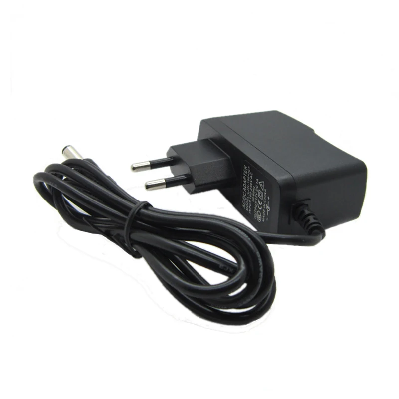 AC DC адаптер питания 12 V 1A 1000MA 12 W переходник адаптер зарядное устройство DC5.5* 2,1 мм Пластиковый корпус светодиодный драйвер настенный с вилкой ЕС